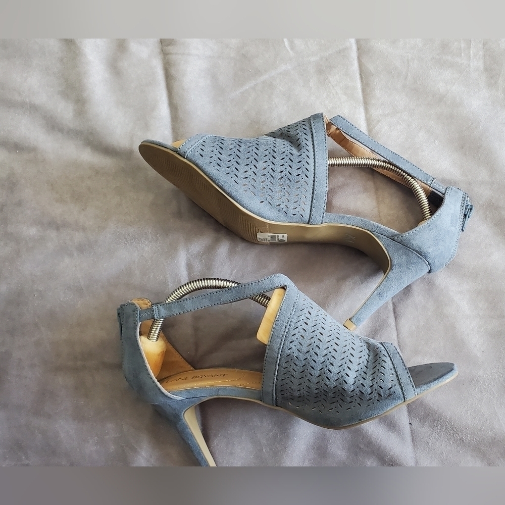 LANE BRYANT Blue High Heels Women's Sandals‎ Size 10 W
